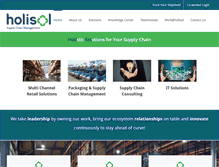 Tablet Screenshot of holisollogistics.com
